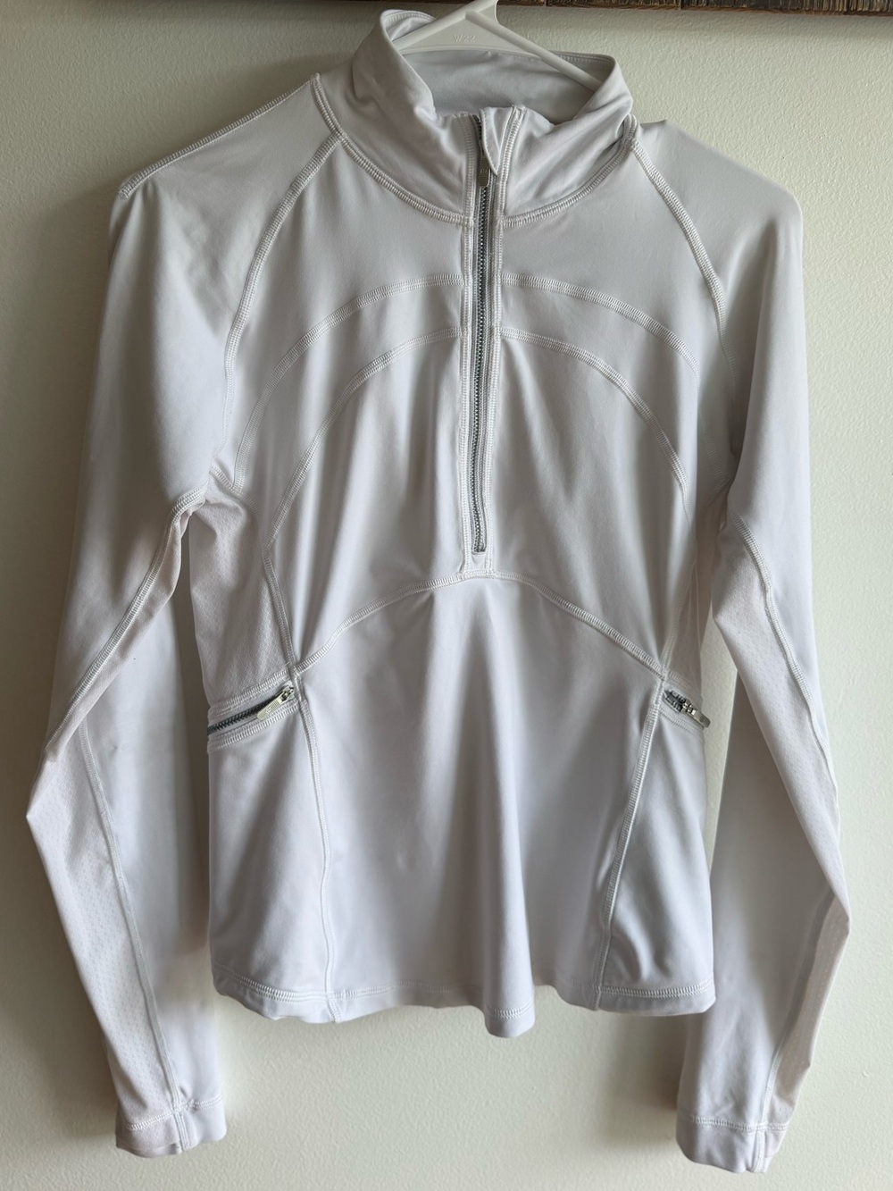Lululemon Women’s White Quarter-Zip Performance Jacket